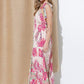 Shoulder Tie Tropical Print Maxi Dress - Southern Sassy Boutique
