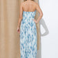 Printed Front Slit Maxi With Back Zipper - Southern Sassy Boutique