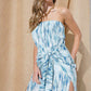 Printed Front Slit Maxi With Back Zipper - Southern Sassy Boutique