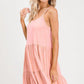 Image: Pleated Tier Dress Blush | Southern Sassy Boutique