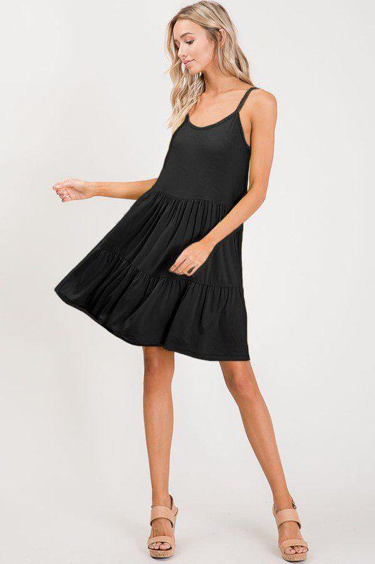 Pleated Tier Dress - Southern Sassy Boutique