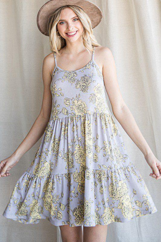 Fluted Hem Dress - Southern Sassy Boutique