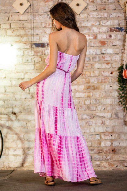 Tie-dye Maxi Dress - Southern Sassy Boutique