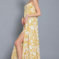 Floral Smocked Top Maxi With Adj. Straps - Southern Sassy Boutique