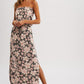 French Terry Floral Print Maxi Dress - Southern Sassy Boutique