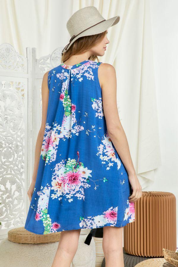 Floral Print Dress - Southern Sassy Boutique