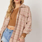 Plaid Long Sleeve Jacket - Southern Sassy Boutique