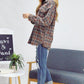 Plaid Long Sleeve Jacket - Southern Sassy Boutique