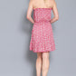 Strapless Floral Print Mini Dress - Southern Sassy Boutique
