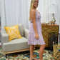 Ruched Dress With Lace