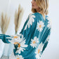 Floral Print Crew Neck Sweater - Southern Sassy Boutique