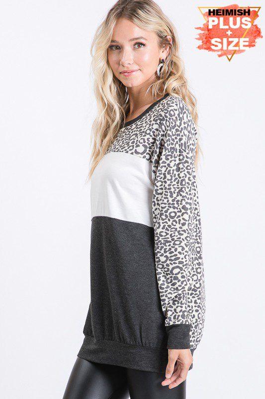 Cheetah Print Pullover - Southern Sassy Boutique
