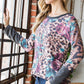 Animal And Floral Print Knit Top - Southern Sassy Boutique