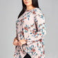 Floral Hacci Side Twist Top - Southern Sassy Boutique