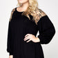 Animal Printed Top W/ Mesh Shoulder - Southern Sassy Boutique