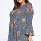 Curvy Abstract Babydoll Top - Southern Sassy Boutique