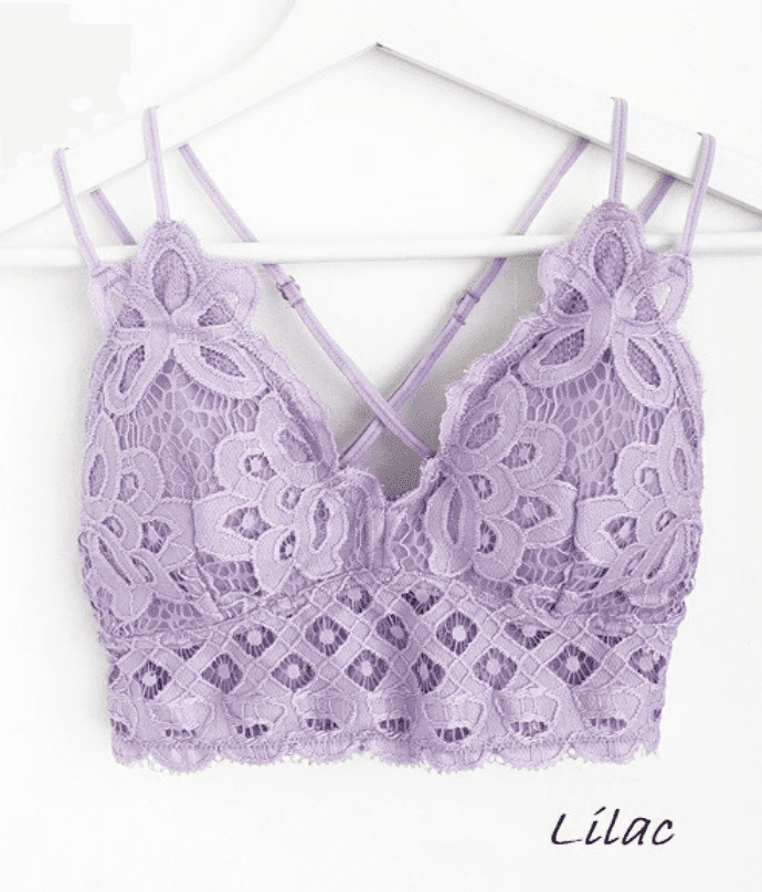 Image: CROCHET LACE BRALETTE Lilac | Southern Sassy Boutique