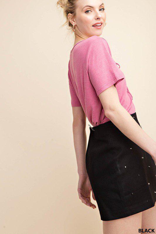 Studded Mini Skirt - Southern Sassy Boutique