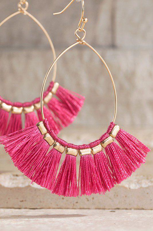 Image: EARRING Fushia | Southern Sassy Boutique