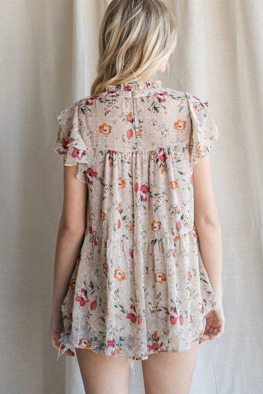 Floral Print Blouse - Southern Sassy Boutique