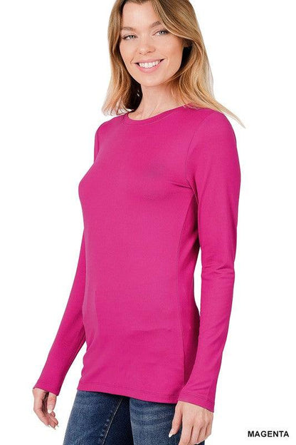 Basic Crew Neck T-Shirt Top - Southern Sassy Boutique