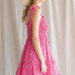 Print Shoulder Tie Smocked Dress - Southern Sassy Boutique