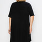 Criss Cross Solid Dress - Southern Sassy Boutique