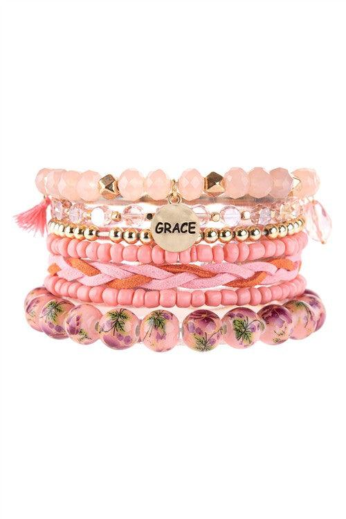 Grace Charm Stretch Bracelet - Southern Sassy Boutique