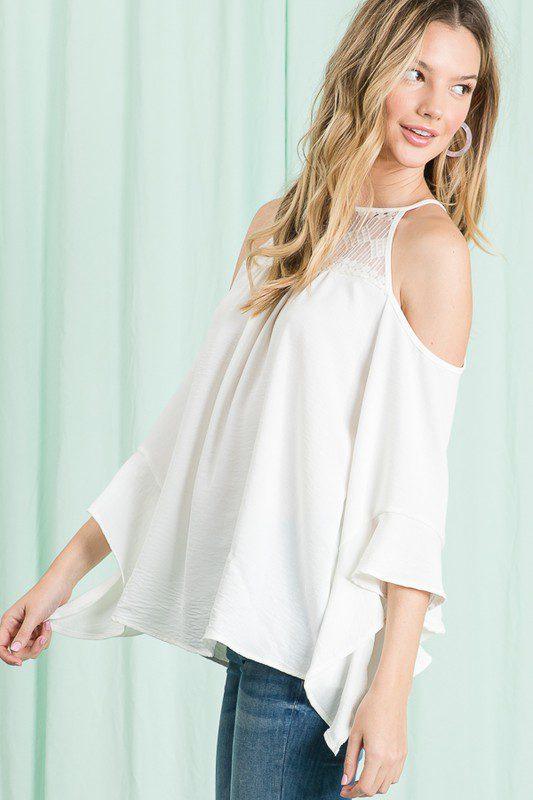 Cold Shoulder Top - Southern Sassy Boutique