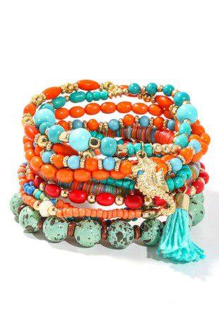 Image: Vibrant Mixed Beaded Bracelet Multi | Southern Sassy Boutique