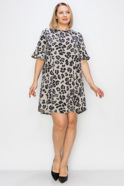 Animal Print Dress - Southern Sassy Boutique