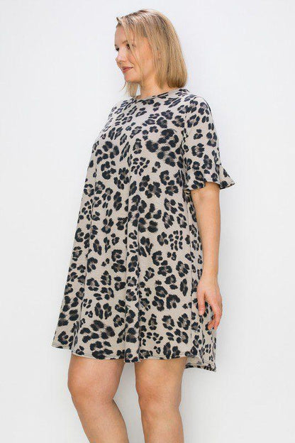 Animal Print Dress - Southern Sassy Boutique