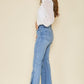 Side Slit Bell Bottom Denim - Southern Sassy Boutique