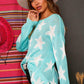 Distressed Star Print Sweater - Southern Sassy Boutique