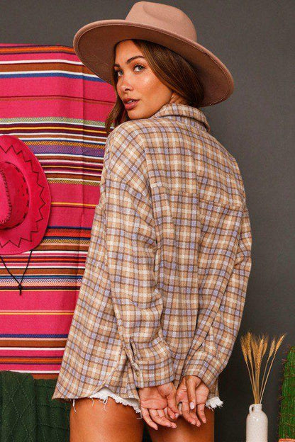 Multi Color Plaid Flannel - Southern Sassy Boutique