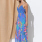 Laced Slit Floral Print Maxi Dress - Southern Sassy Boutique