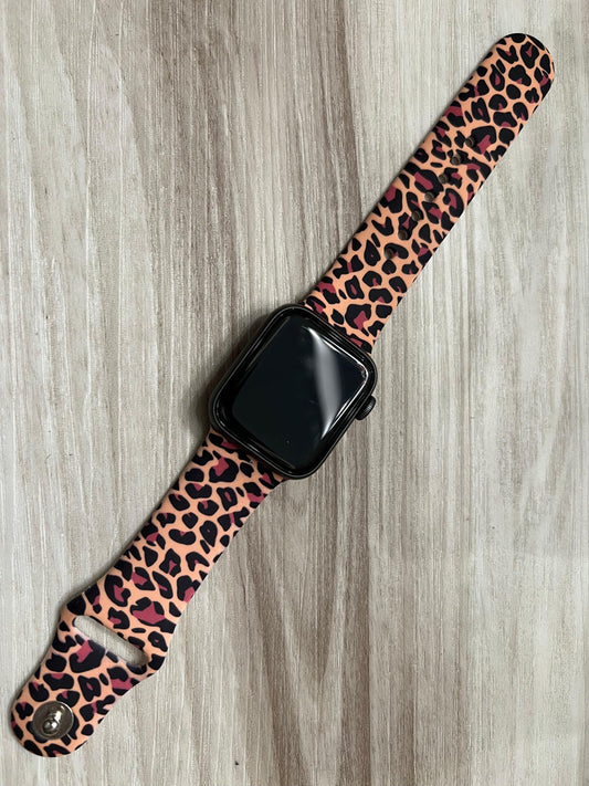 Cheetah Two Tone Apple Watch Band - Southern Sassy Boutique