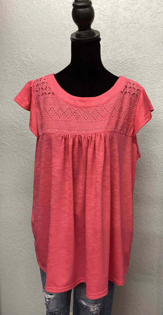 Eyelet Baby Doll Top