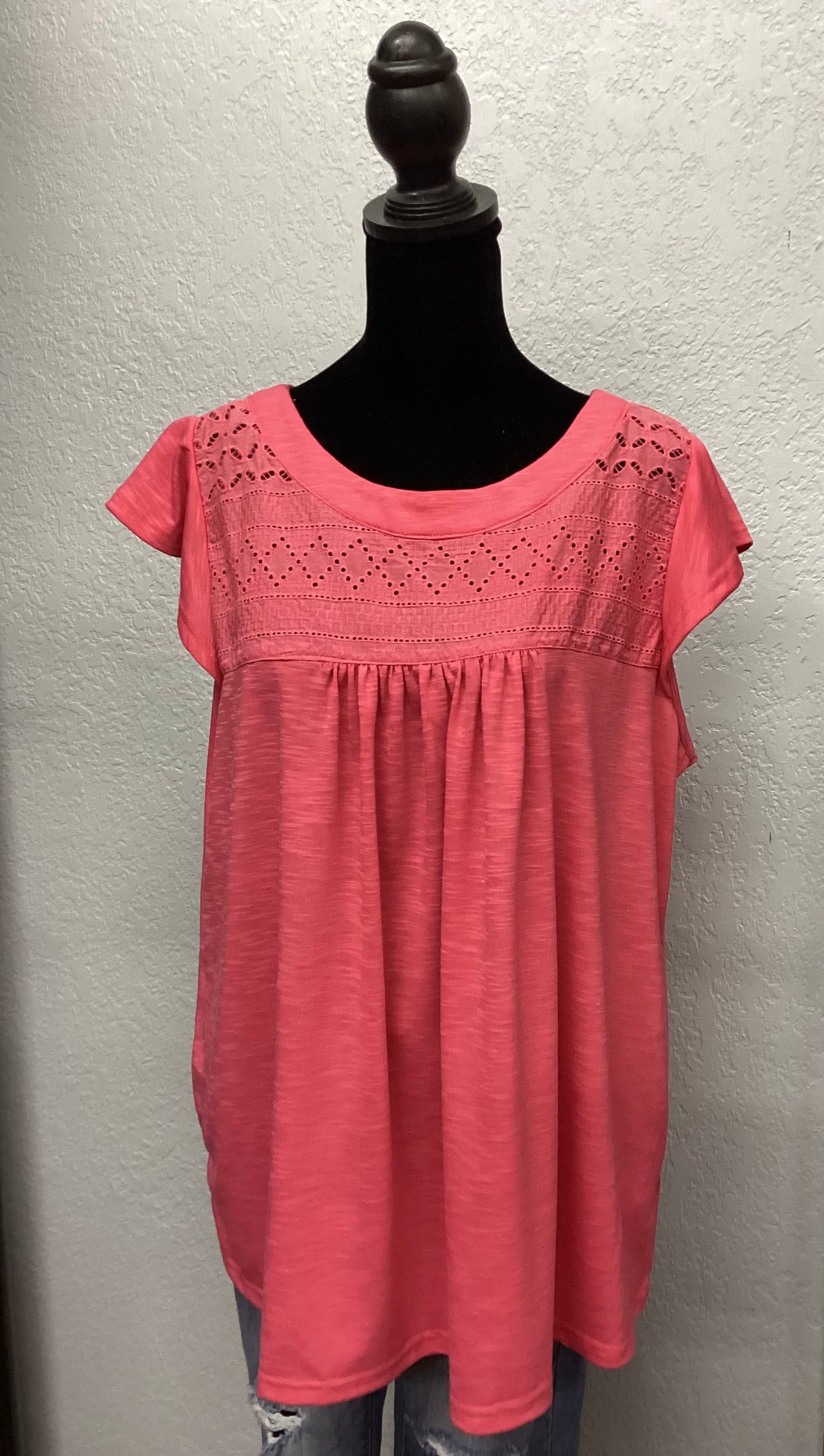 Eyelet Baby Doll Top