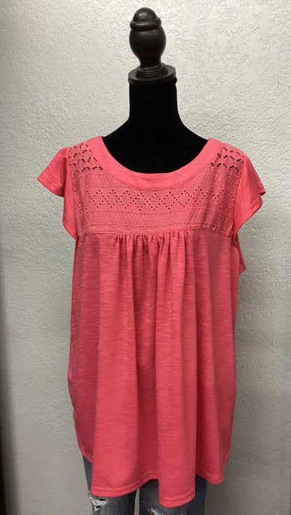 Eyelet Baby Doll Top