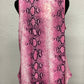 Pink Snakeskin Printed Tank Top