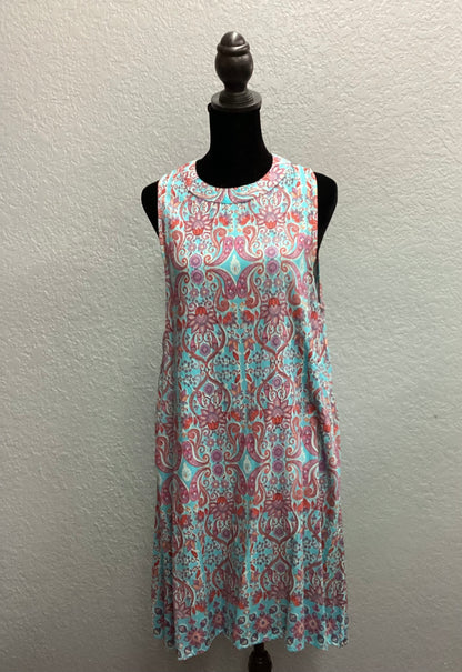 High Neck Swing Dress