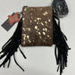 American Darling Small Acid Wash Cowhide Crossbody Bag