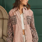 Corduroy And Animal Print Jacket - Southern Sassy Boutique