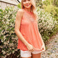 Image: Lace Detail Top Coral | Southern Sassy Boutique