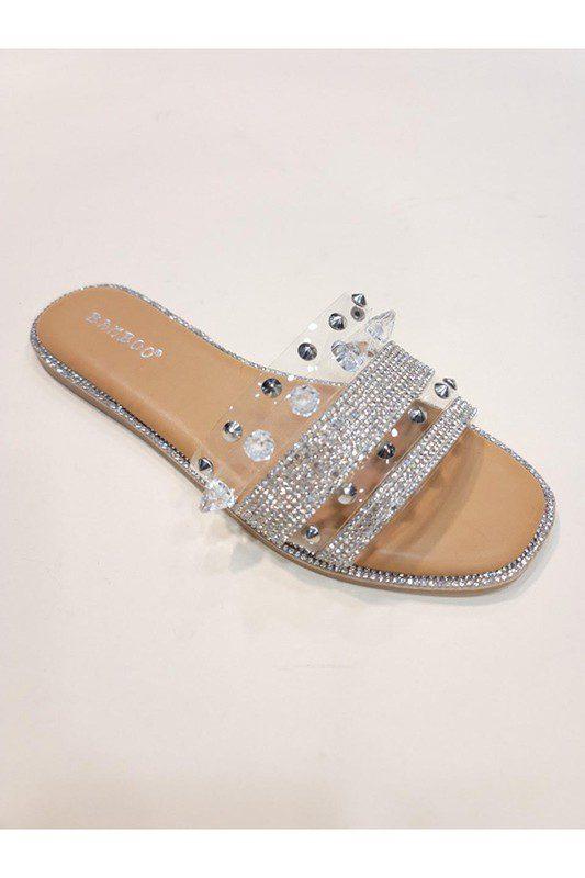Image: Open Toe Casual Slide Clear | Southern Sassy Boutique