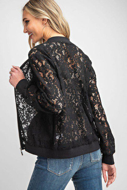 Floral lace jacket - Southern Sassy Boutique