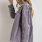 Corduroy Button Down Shirt/Jacket - Southern Sassy Boutique