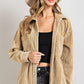 Corduroy Button Down Shirt/Jacket - Southern Sassy Boutique
