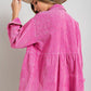 Corduroy Button Down Shirt/Jacket - Southern Sassy Boutique